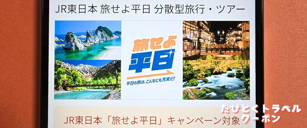 クラブツーリズムの旅せよ平日割引